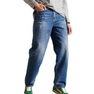 Jean Bleu Femme Superdry Barrel pas cher