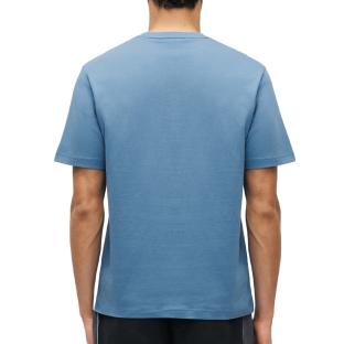 T-Shirt Bleu Homme Lacoste Essentiel vue 0