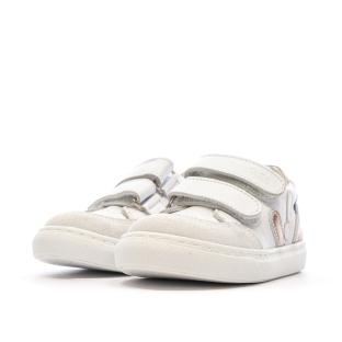 Baskets Blanc/Métal Fille Aster 932460 vue 6