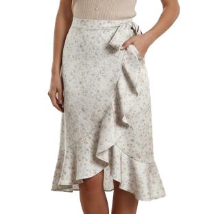 Jupe Blanches à fleurs Femme Vero Moda Smilla vue 0