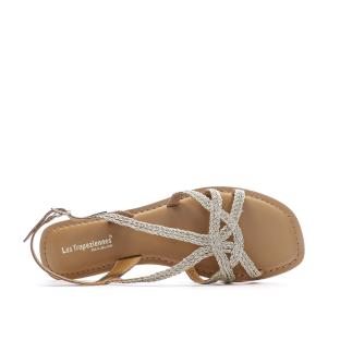 Les Tropéziennes Chomy Women's Gold Sandals Photo of the Espace des Marques %store% store - view of %key%