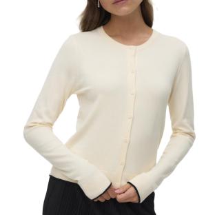 Pull Écru Femme Vero Moda Cardigan Boo pas cher
