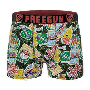 Boxer Vert Garçon Freegun Patch vue 0