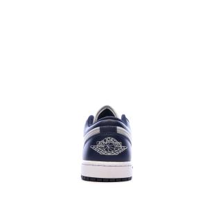 Air Jordan 1 Low Marine/Blanc Homme Nike vue 3