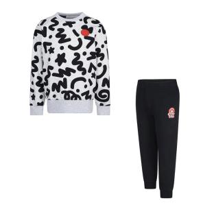 Survêtement Gris/Noir Garçon Converse Squiggle pas cher
