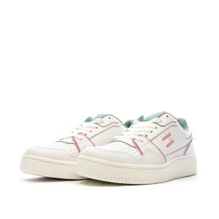Baskets Blanches/Roses Femme Tommy Hilfiger Retro vue 6