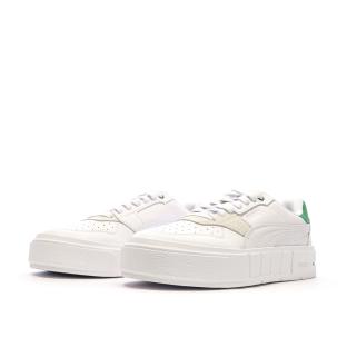 Baskets Blanches/Vertes Femme Puma Cali Court vue 0