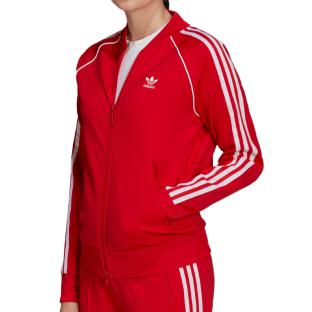 Veste de survêtement Rouge Fille Adidas Tracktop pas cher