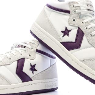 Baskets Blanc/Violet Homme Converse Fastbreak Pro vue 7