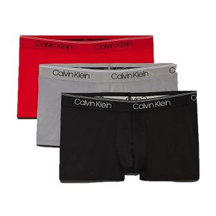 x3 Boxers Rouge/Gris/Noir Calvin Klein Jeans 8Z8 pas cher