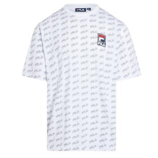 T-shirt Blanc Homme Fila Flat Print pas cher