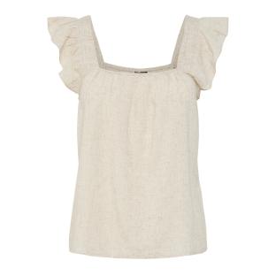 Débardeur Beige Femme Pieces Pia vue 0