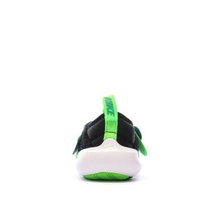 Baskets Noires/Vertes Garçon Nike Flex Advance vue 3