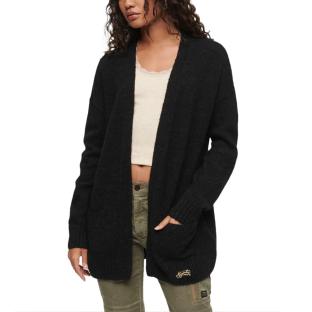 Gilet Noir Femme Superdry Supersoft pas cher