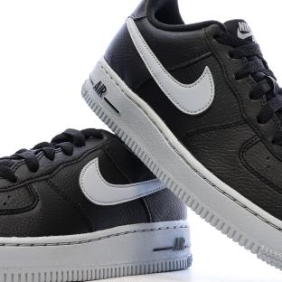 Air Force One Baskets Noires Garçon Nike vue 7