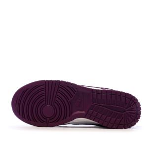 Dunk Low Baskets Blanches/Violettes Homme Nike vue 5
