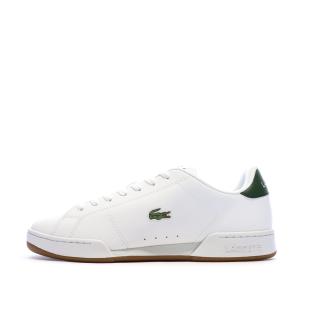 Baskets Blanches/Vertes Homme Lacoste Carnaby Cup vue 0