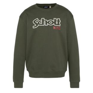 Sweat Kaki Homme Schott Stanley pas cher