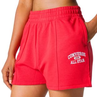 Short Rouge Femme Converse Retro vue 0