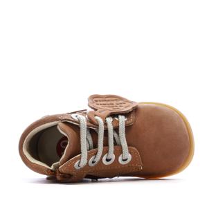 Baskets Hautes Marron Garçon Kickers Bottillon vue 0