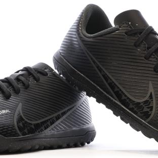 Chaussures de Foot Noires Junior Nike Vapor 15 Club TF vue 7
