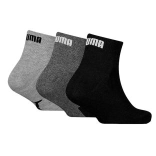 Lot de 3 Paires de Chaussettes Noires/Grises Garçon Puma Quarter vue 0
