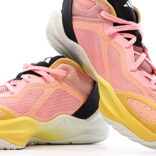 Chaussures de basketball Rose/Jaune Homme Adidas Adizero Select vue 0