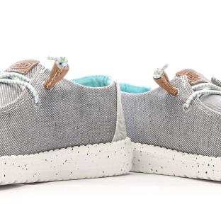 Chaussures Grise Chiné Femme Hey Dude Wendy Heathered Slub vue 7