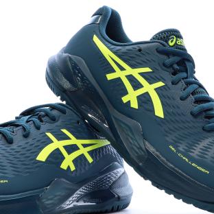 Chaussures de running Bleu/Jaune Homme Asics Challenger vue 7
