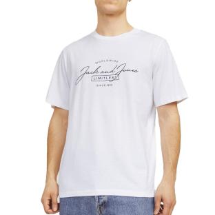 T-Shirt Blanc Homme Jack & Jones Ferris pas cher
