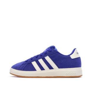 Baskets Bleu Femme Adidas Grand Court vue 0