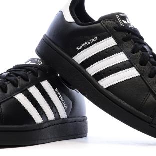 Baskets Noires Garçon/Fille Adidas Superstar vue 7