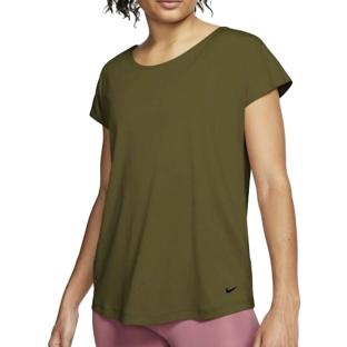 T-shirt de Running Kaki Femme Nike Elastika vue 0