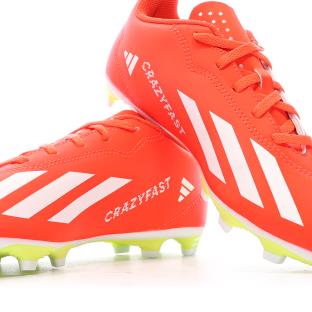 Chaussures de Foot Orange Junior Adidas X Crazyfast Club FxG vue 0