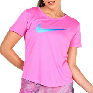 T-shirt Rose Femme Nike One Df Swsh pas cher
