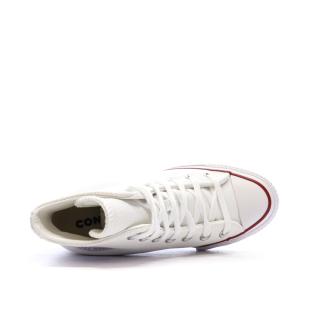 Baskets Compensées Blanc Femme Converse Chuck Taylor All Star Wedge vue 4