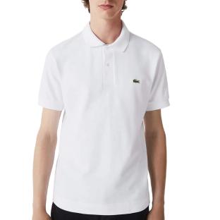 Polo Blanc Homme Lacoste Bord-cote vue 0