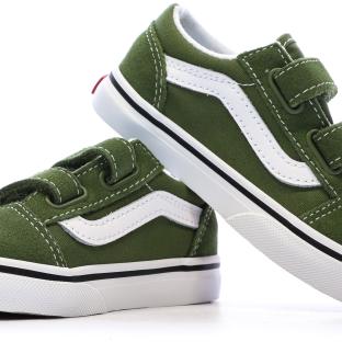 Baskets Vertes Garçon/Fille Vans Old Skool vue 7