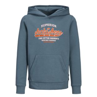 Sweat Bleu Garçon Jack & Jones Logo vue 3