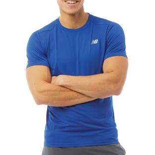 T-Shirt Bleu Homme New Balance MT51801 vue 0
