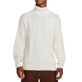Pull Blanc Homme Nike Cable Knit pas cher