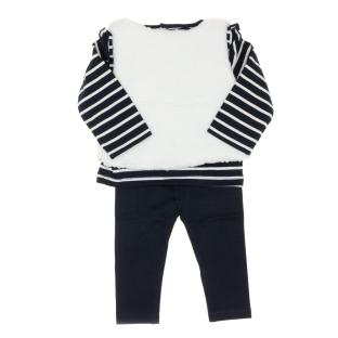 Ensemble Marine/Blanc Bébé Fille EOM Fula vue 2