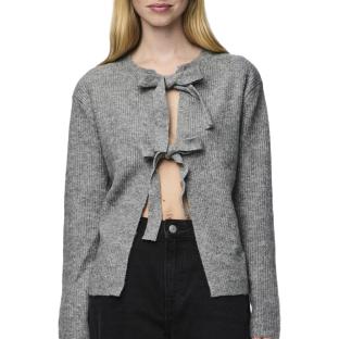 Gilet Gris Femme Pieces Silly vue 0