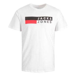 T-shirt Blanc Homme Jack & Jones Play pas cher