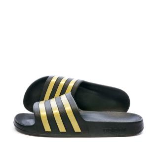 Claquettes Noir/Doré Homme Adidas Adilette Aqua pas cher