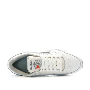 Baskets Blanche/Grise Homme Reebok Classic Leather vue 4