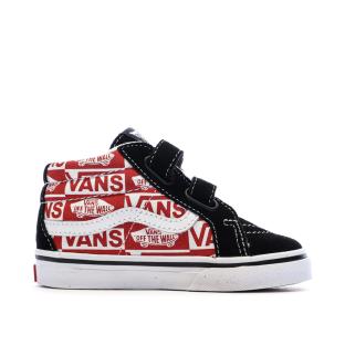 Baskets Rouge/Noir Enfant Vans Td Sk8-mid Reissue V Logo vue 2
