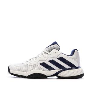 Chaussure de tennis Blanc/Marine Enfant Adidas Barricade vue 0