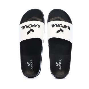 Claquettes Blanc/Noir Homme Kaporal Baporal vue 0