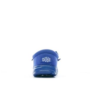 Chaussures Bleu Garçon Hey Dude Wally Youth Funk Mono vue 3